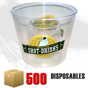 Printed Disposable Bomber Cups (case of 500)