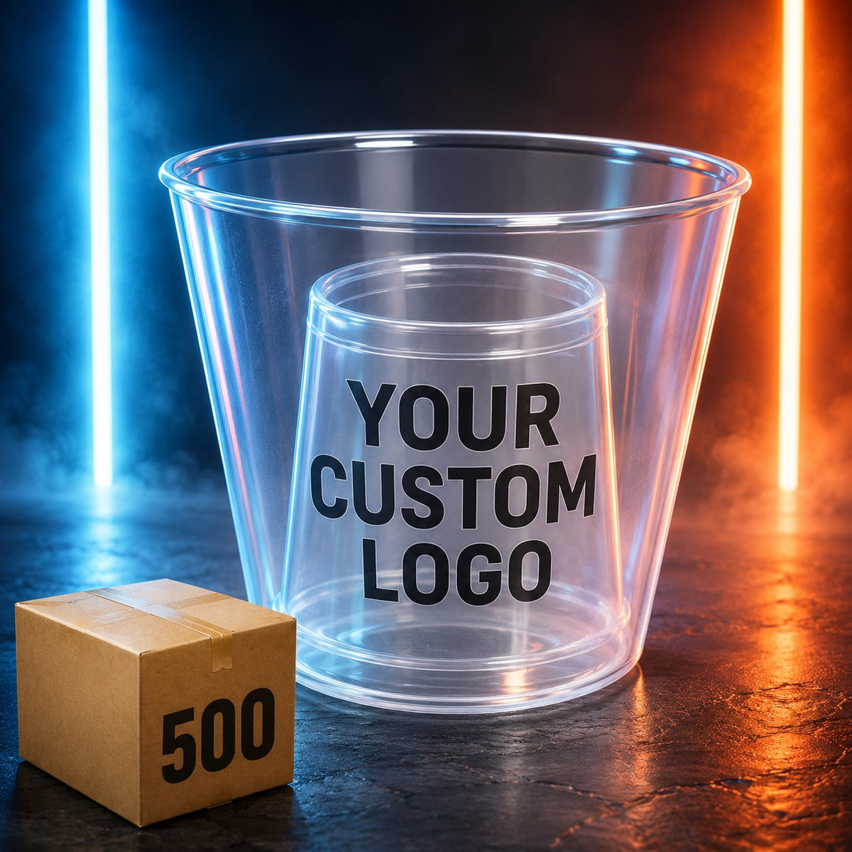 Printed Disposable Bomber Cups (case of 500)