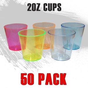 2oz Plastic Shot Cup 50 Pack