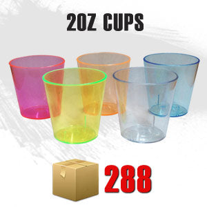 2oz Plastic Shot Cup (Case of 288)